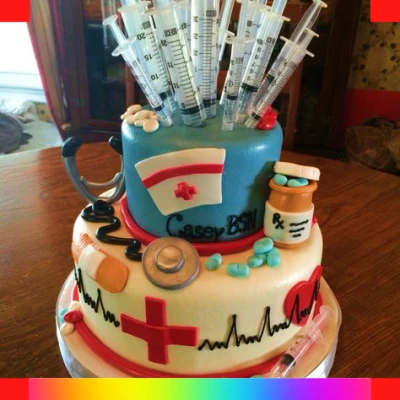2 tier Nurse cake