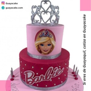 Torta de Barbie princesa