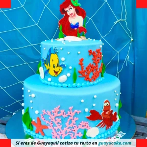 Torta de Ariel de dos pisos