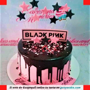 Torta de Blackpink drip cake