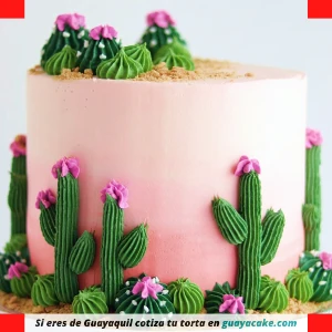 Torta de Cactus sencilla