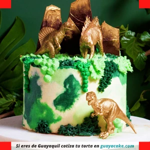 Torta de Dinosaurios en crema