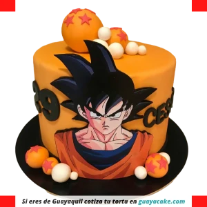 Torta de Goku chantilly