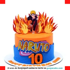 Torta de Naruto cuadrada
