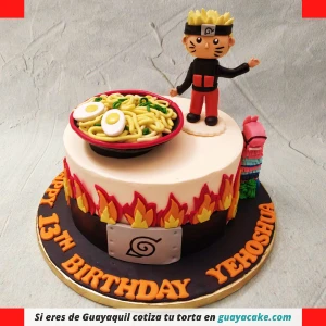 Torta de Naruto para niño