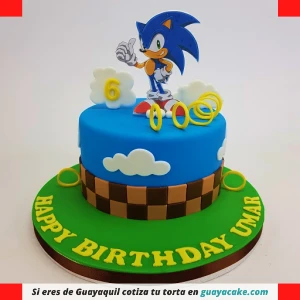 Torta de Sonic sencilla