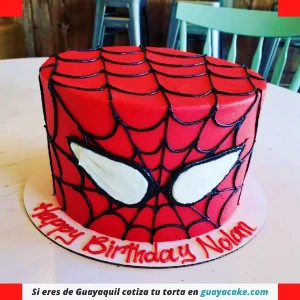 Pastel de Spiderman sencillo