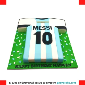 Torta de camiseta Messi