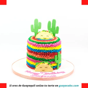 Torta de cumpleaños de Cactus