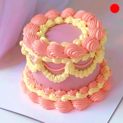 Aesthetic cake decorating