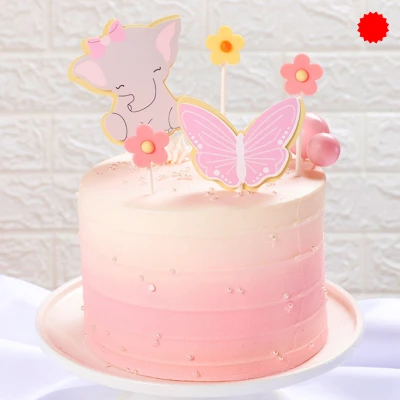 Baby Shower Butterfly Cake for a Girl