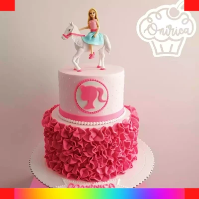 Barbie buttercream cake