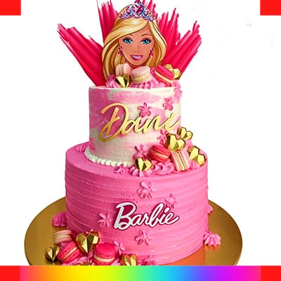 Barbie pink cake