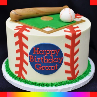 Baseball bat cake