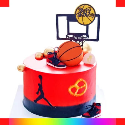 Basketball court cake