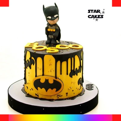 Batman buttercream cake