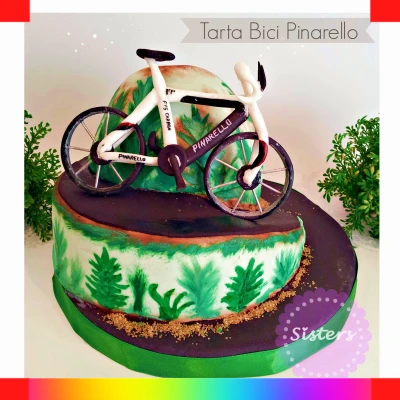 Bicycle cake for girls