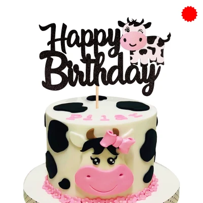Birthday cow cake