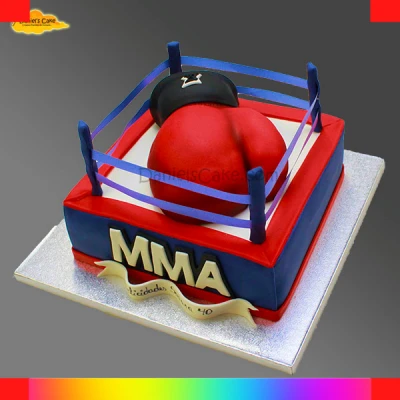 Boxing buttercream cake