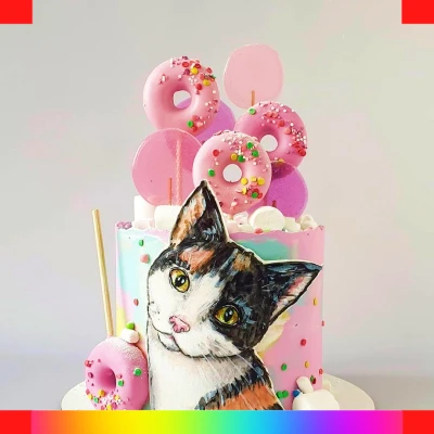 Cats cake for girls