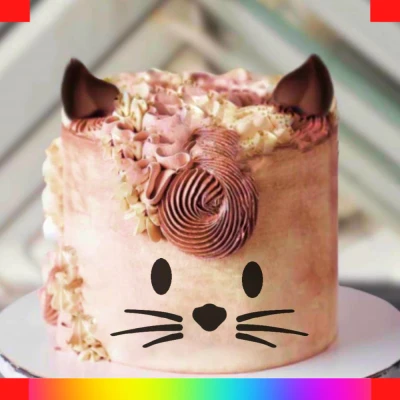 Cats chocolate cake