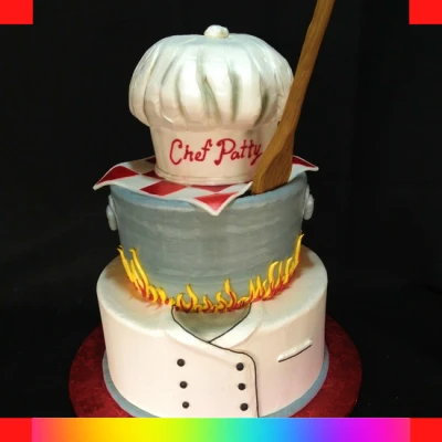 Chef 2 tiers cake