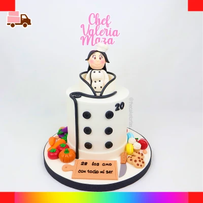 Chef cake for girls