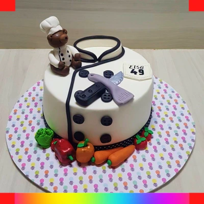 Chef theme cake