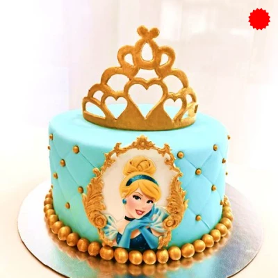 Cinderella happy birthday cake