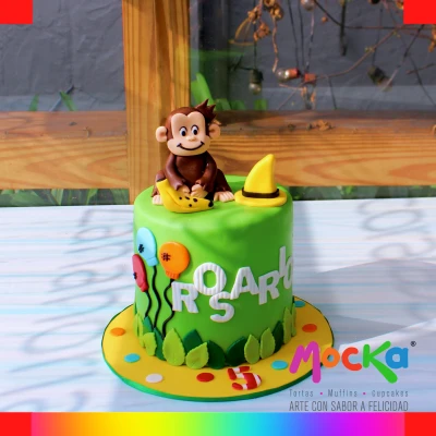 Curious George cake for girls