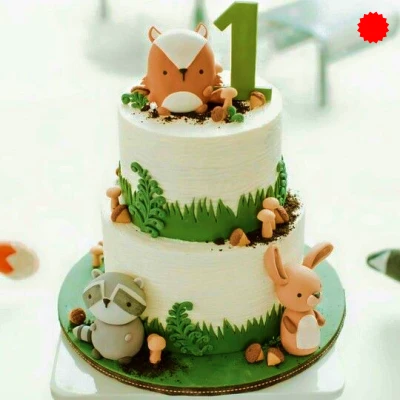 Cute animal cake