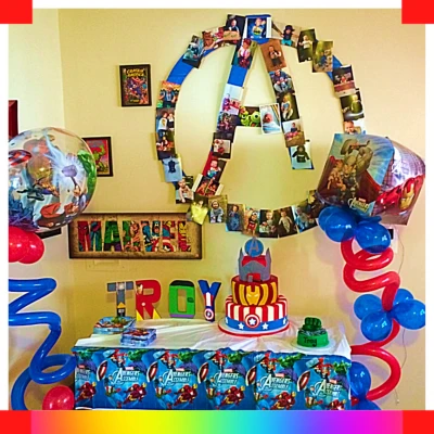 Decoración de Avengers para cumpleaños