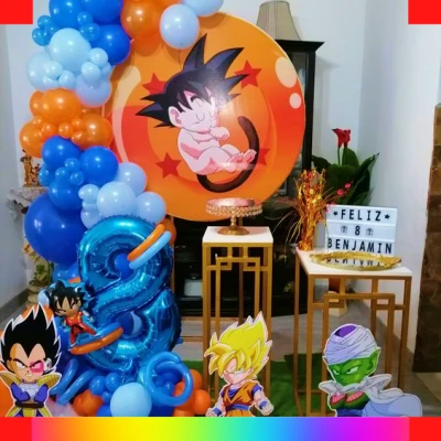 Decoración de Dragon Ball para cumpleaños