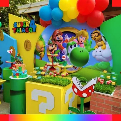 Decoración de Mario Bros para niños