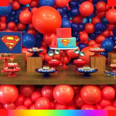 Decoración de Superman para cumpleaños