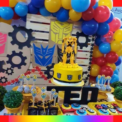 Decoración de Transformers para fiestas
