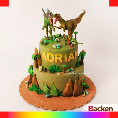 Dinosaur cake for boys