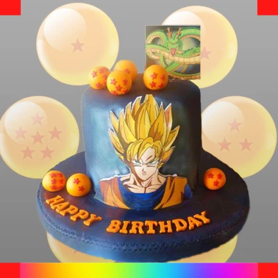Dragon Ball cake for boys