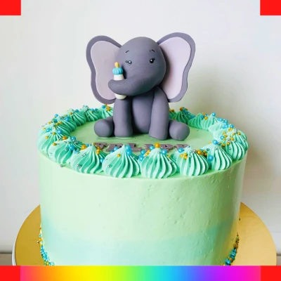 Elephant cake for boys