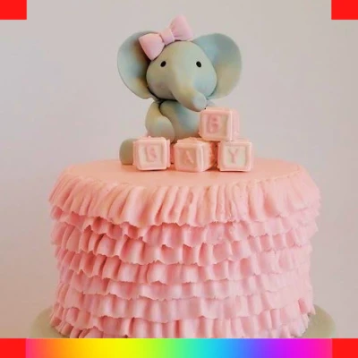 Elephant cake for girls