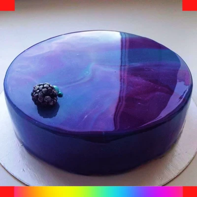 Galaxy Mirror cake