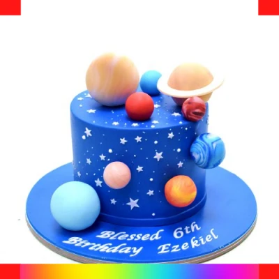 Galaxy cake for boys