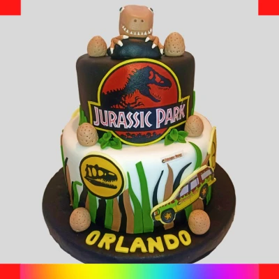 Godzilla cake for boys