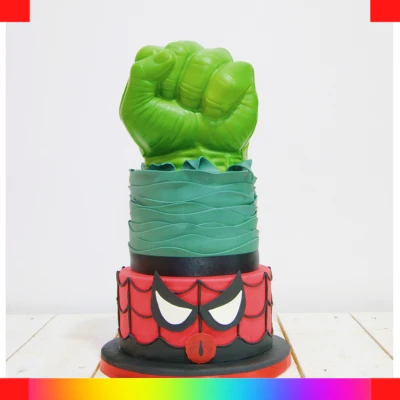 Hulk fist cake