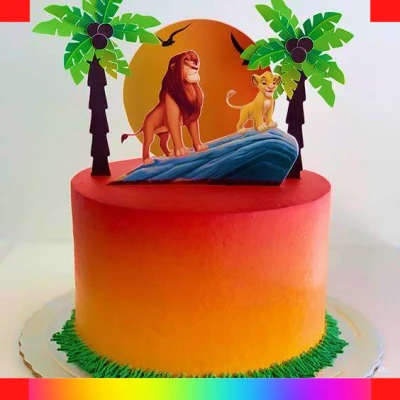 Lion cake for girls