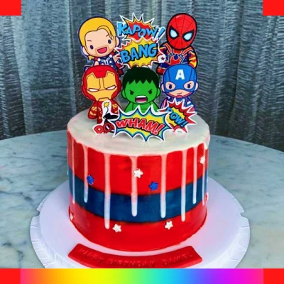 Marvel cake for boys
