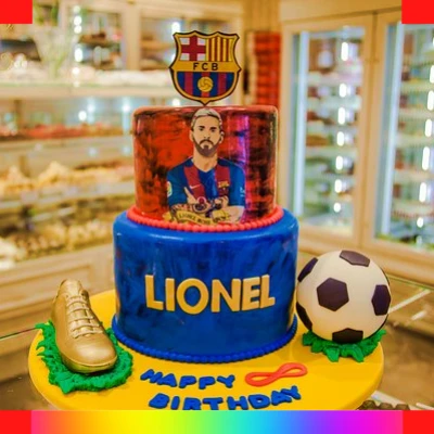 Messi Barcelona cake