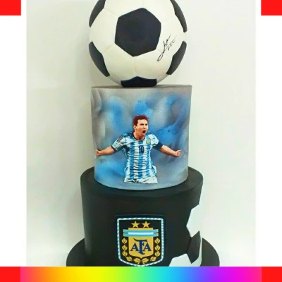 Messi cake for boys