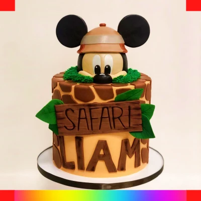 Mickey Mouse Safari cake