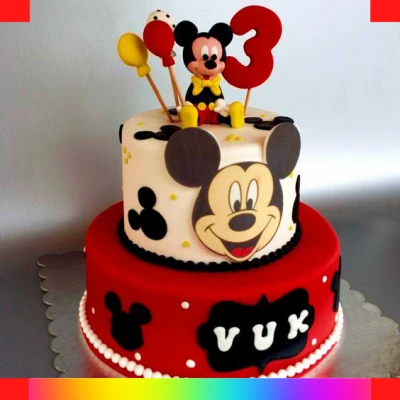 Mickey Mouse cake for boys